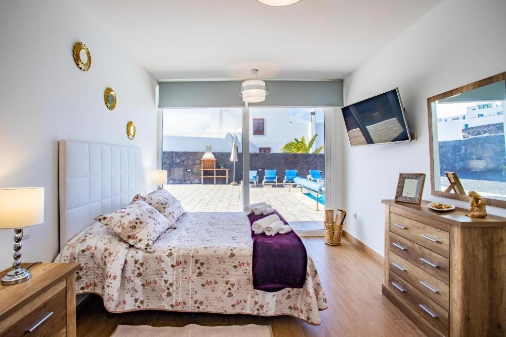 Eslanzarote Eco Villa Tony, Heated Pool, Jacuzzi, Sat Tv, Super Wifi La Costa Zewnętrze zdjęcie
